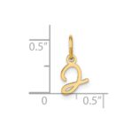 14KY Upper case Letter J Initial Charm - Image 4