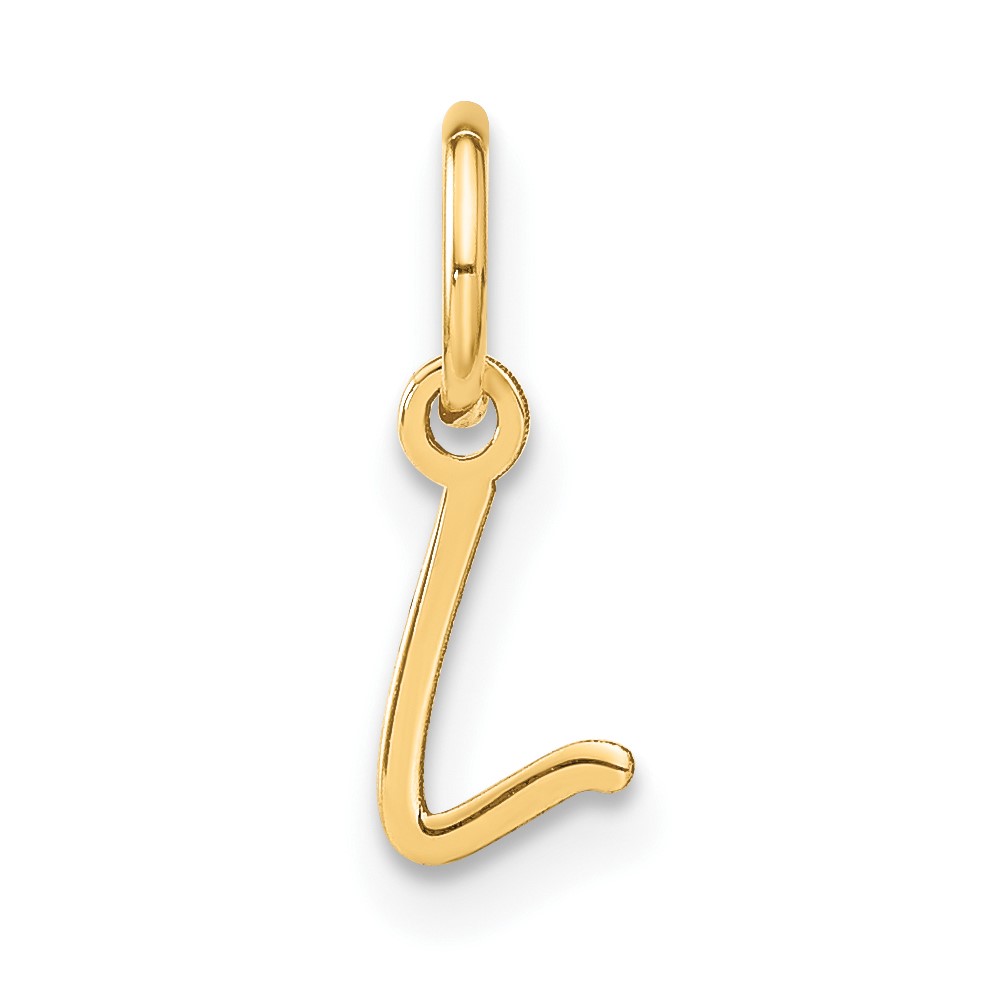 XNA1305GP_L.jpg 14KY Upper case Letter L Initial Charm - Image 1