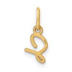 14KY Upper case Letter S Initial Charm - Image 3
