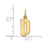 14KY Letter D Initial Pendant - Image 3