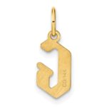 14KY Letter G Initial Pendant - Image 3