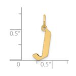 14KY Letter J Initial Pendant - Image 4