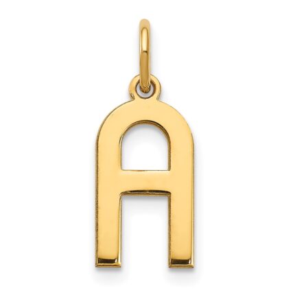 14ky Letter A Initial Pendant