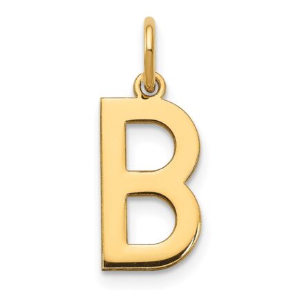 14ky Letter B Initial Pendant