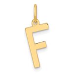 14ky Letter F Initial Pendant
