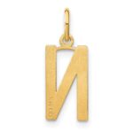 14ky Letter N Initial Pendant - Image 3