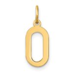 14ky Letter O Initial Pendant