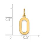 14ky Letter O Initial Pendant - Image 4
