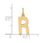 14ky Letter R Initial Pendant - Image 4