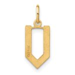14ky Letter V Initial Pendant - Image 3
