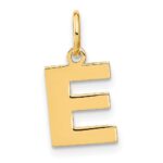 14ky Letter E Initial Pendant