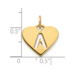 14ky Initial Letter A Initial Charm - Image 3