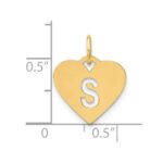 14ky Initial Letter S Initial Charm - Image 4