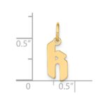 14ky Lowercase Letter K Initial Pendant - Image 4