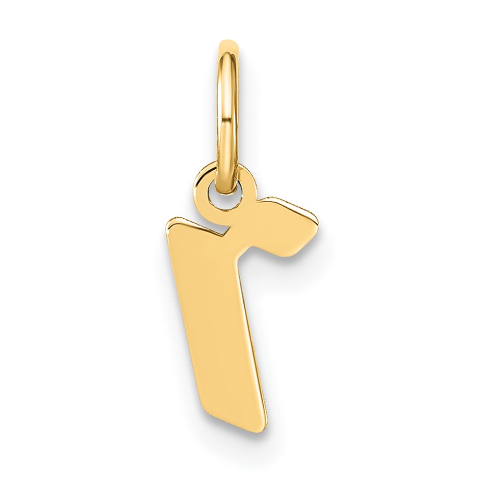 XNA1383GP_R.jpg 14ky Lowercase Letter R Initial Pendant - Image 1