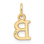 14ky Cutout Letter B Initial Pendant - Image 3