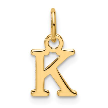 14ky Cutout Letter K Initial Pendant