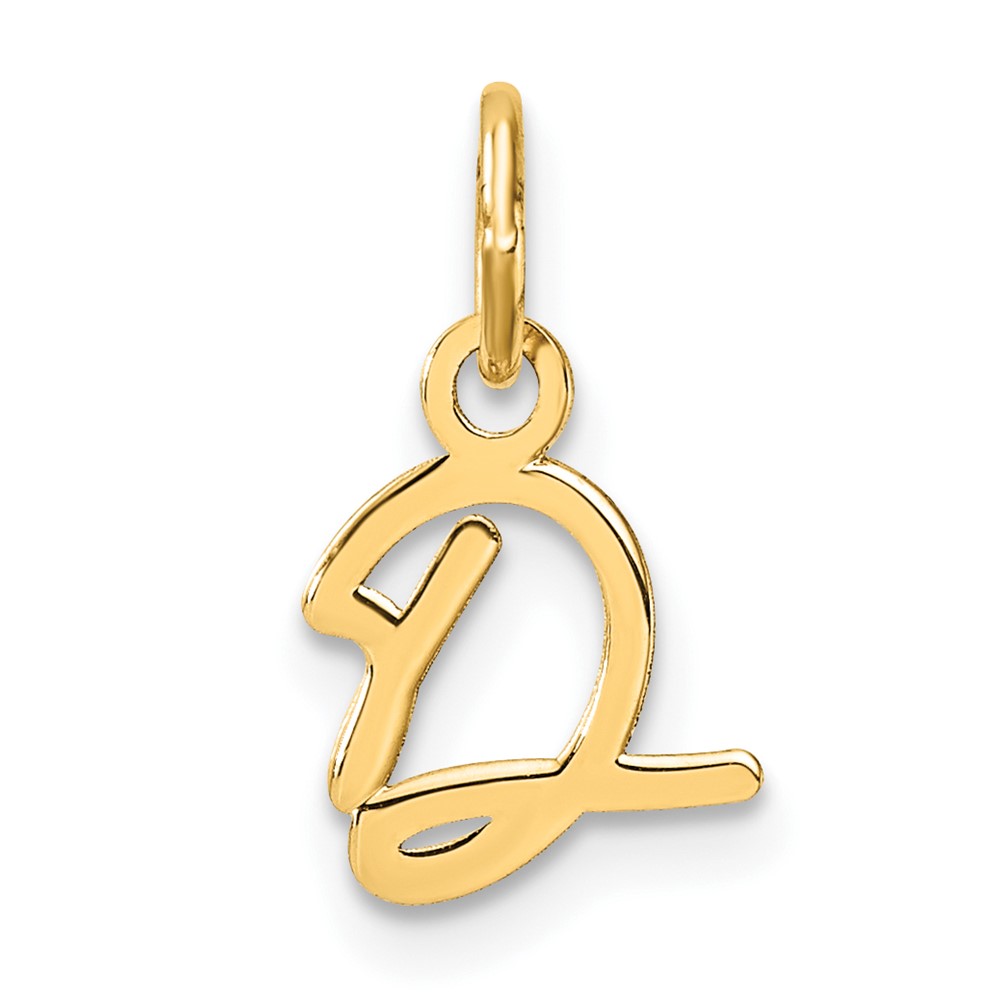 XNA1467Y_D.jpg 14K Uppercase Letter D Initial Charm - Image 1