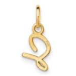 14K Uppercase Letter S Initial Charm - Image 3
