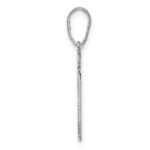 Sterling Silver/Rhodium-plated Utah State Pendant - Image 2