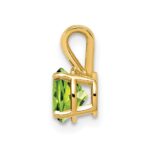 14k 6mm Round Peridot Pendant - Image 2