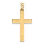 14k Sandblasted Cross Pendant - Image 4