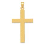 14k Sandblasted Cross Pendant