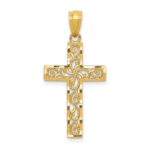 14k Filigree Cross Pendant
