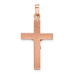 14k Two-tone Hollow Crucifix Pendant - Image 4