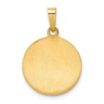 14k Polished and Satin Hollow St. Andrew Medal Pendant - Image 4