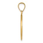 14k Polished and Satin Hollow St Thomas Medal Round Pendant - Image 2