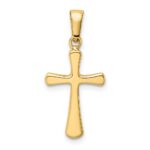 14k Polished Cross Pendant - Image 4