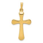 14k Polished Rounded Cross Pendant