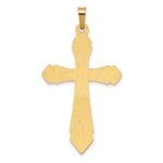 14k Polished and Satin Passion Cross Pendant - Image 3
