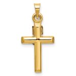 14k Hollow Crucifix Pendant - Image 3