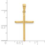 14K Polished Cross Pendant - Image 3
