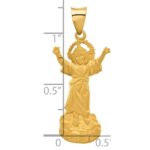 14k Hollow Divine Child Jesus Figure Charm - Image 4