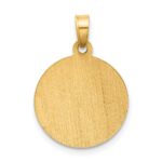 14k Satin and Polished Hollow St Anthony Medal Round Pendant - Image 3