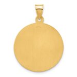 14k Polished and Satin Large Solid St Jude Thaddeus Medal Round Pendant - Image 3