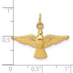 14k Polished Flying Dove Pendant - Image 4