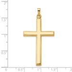 14k Hollow Cross Pendant - Image 3