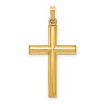 14k Hollow Cross Pendant