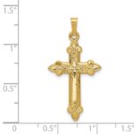 14k Fleur De Lis Cross Pendant - Image 3