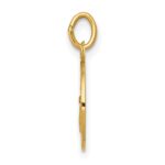 14k Polished and Satin Solid Our Guardian Angel Medal Charm - Image 2