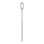 14k White Gold Laser Etched Cross Charm - Image 2