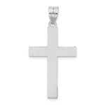 14k White Gold Cross Pendant - Image 4