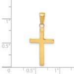 14k Polished Cross Charm - Image 3