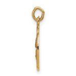 14k Polished and Satin Solid Saint Paul Medal Round Charm - Image 2