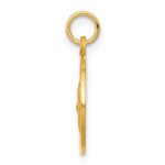 14k Polished and Satin Solid Saint Patrick Medal Round Charm - Image 2