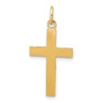 14k Two-tone INRI Crucifix Pendant - Image 4